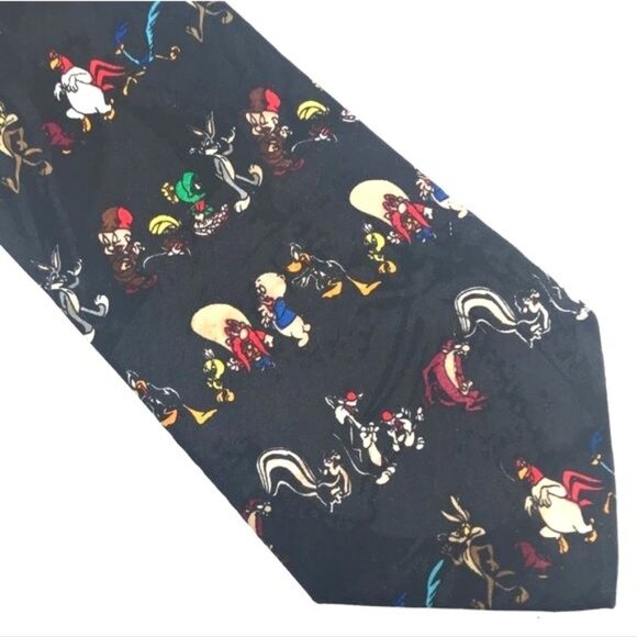 Looney Tunes Mania Men's Tie All the Characters 57 in - Picture 1 of 5